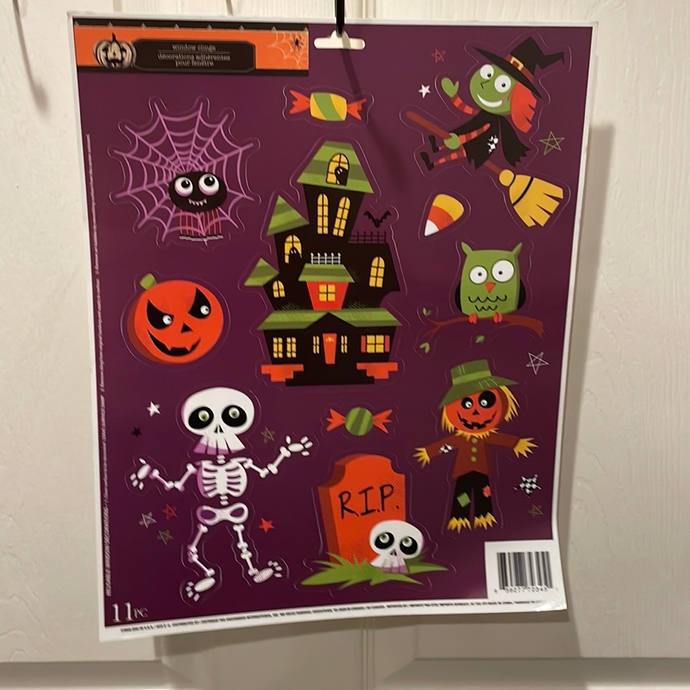 Halloween window stickers